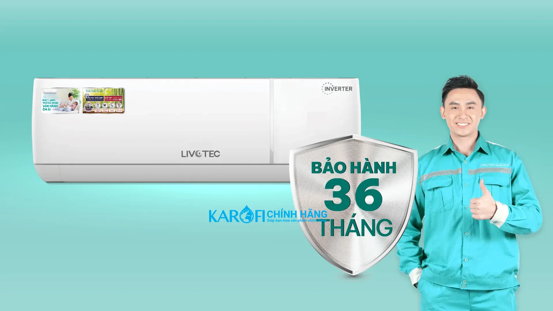 Điều hòa một chiều Livotec DH09 Inverter
