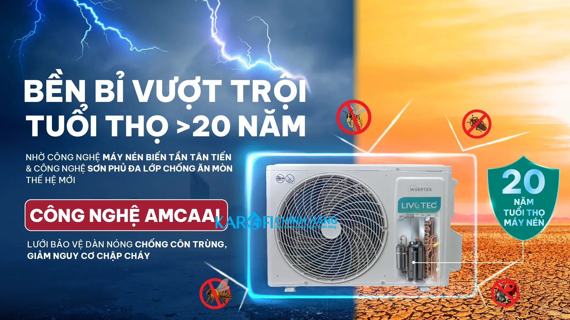 Điều hòa Livotec DH12 Inverter