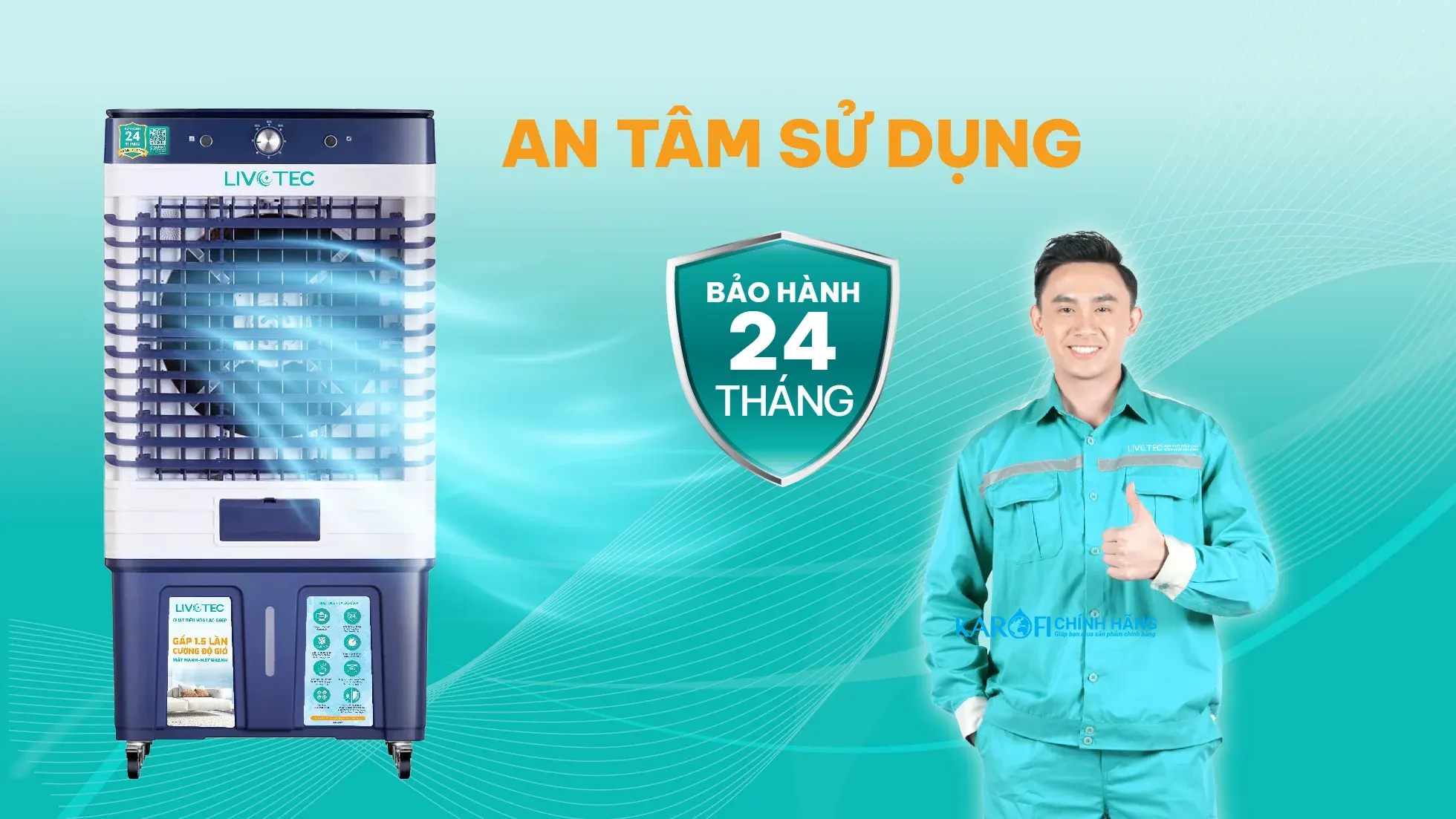 Quạt điều hòa Livotec LAC-G66P