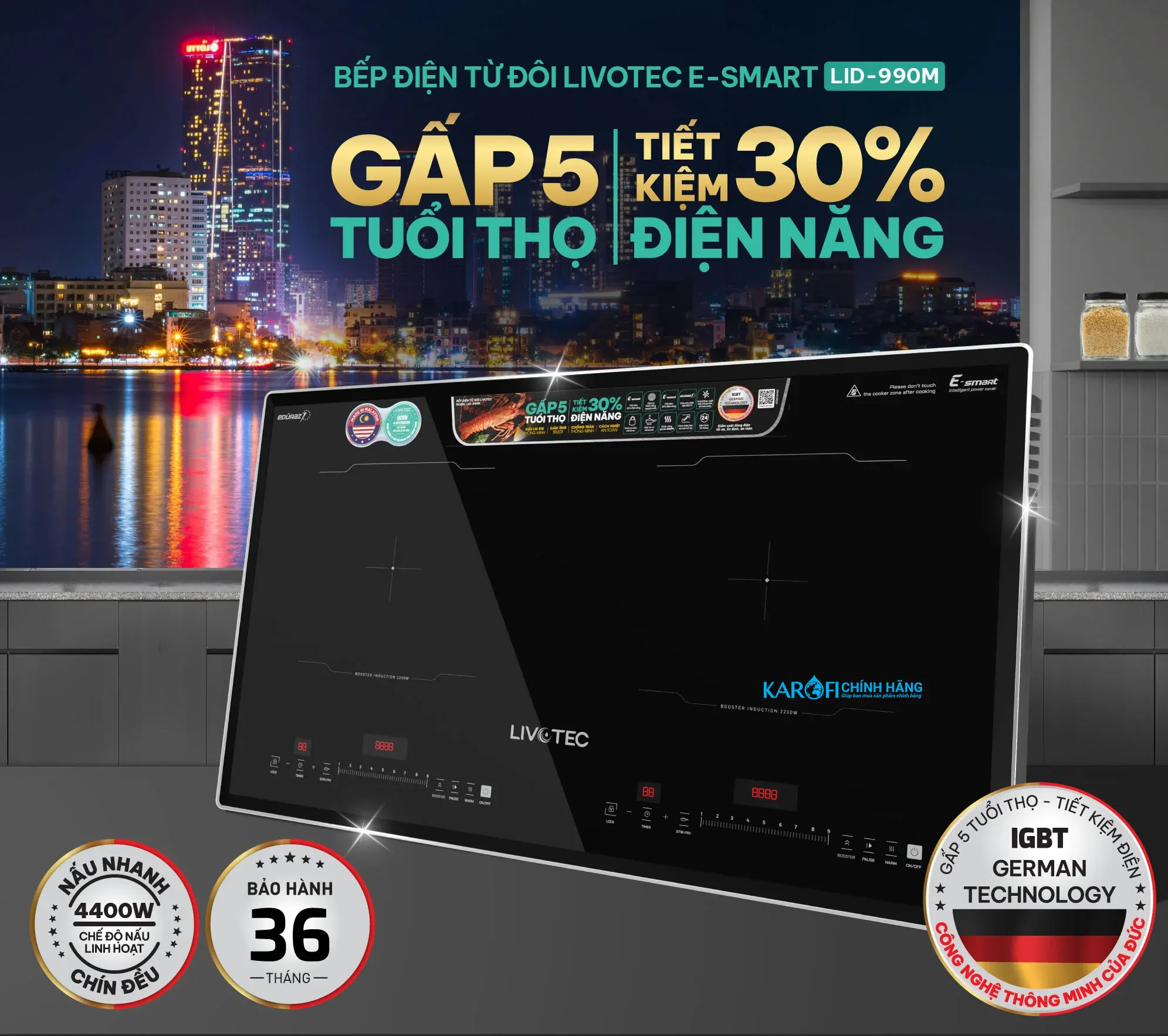 Bếp điện từ Livotec LID-990M