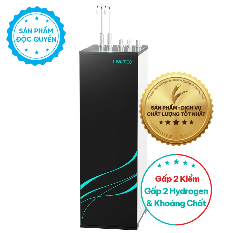 Máy lọc nước nóng lạnh Livotec 828 - 12 Lõi Lọc, Mẫu Mới 2026