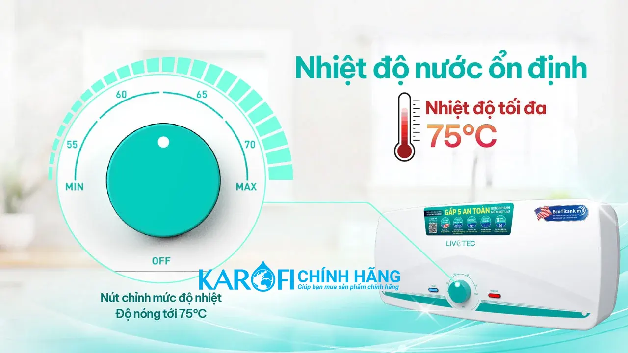 Bình nóng lạnh Livotec ID30-30L
