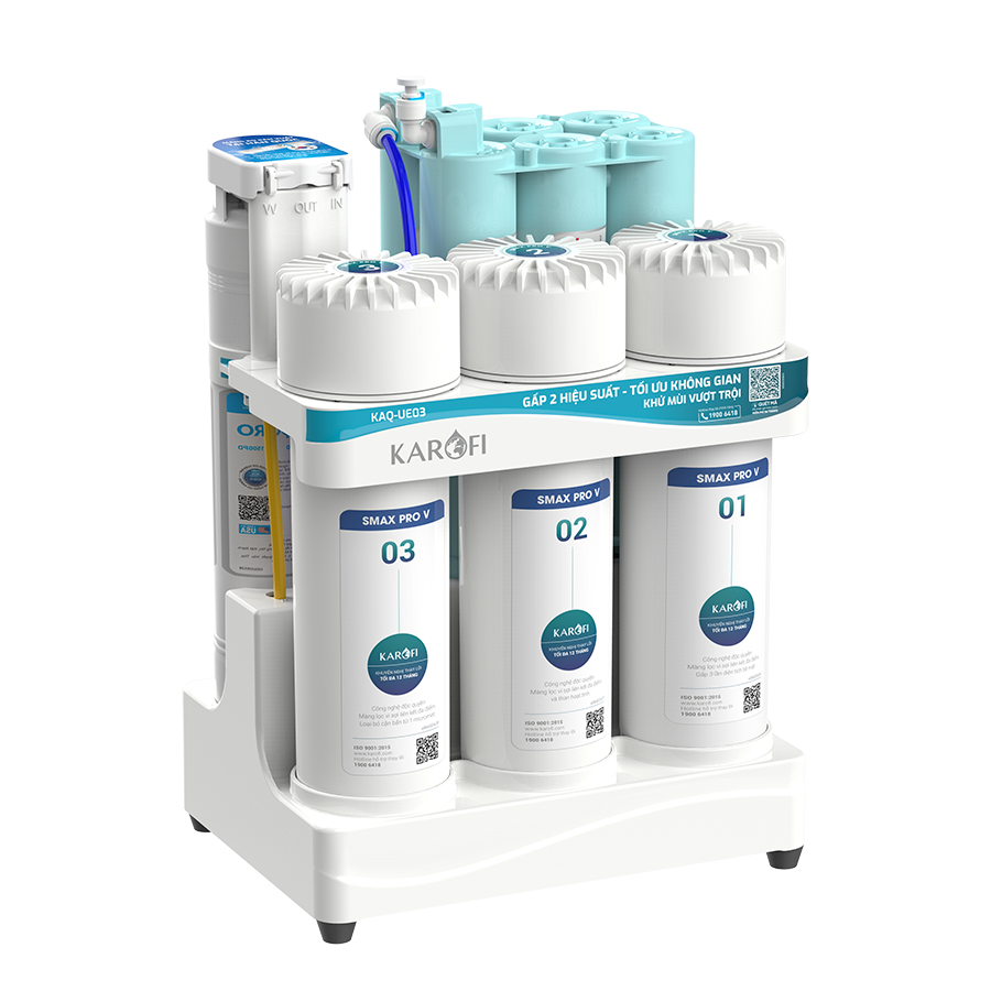 Máy lọc nước Karofi KAQ-UE03 - 10 Lõi Lọc - Mẫu Mới 2026