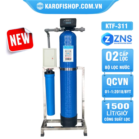 Bộ lọc tổng đầu nguồn gia đình KTF-311 - 2 Cấp - Van tự động 2026