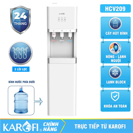 Cây nước nóng lạnh Karofi HCV209 - Mẫu mới 2026