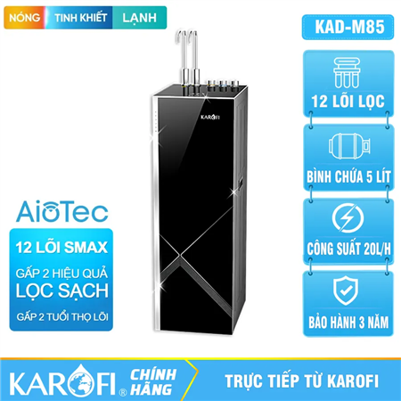Máy lọc nước nóng lạnh Karofi KAD-M85 - 12 lõi lọc