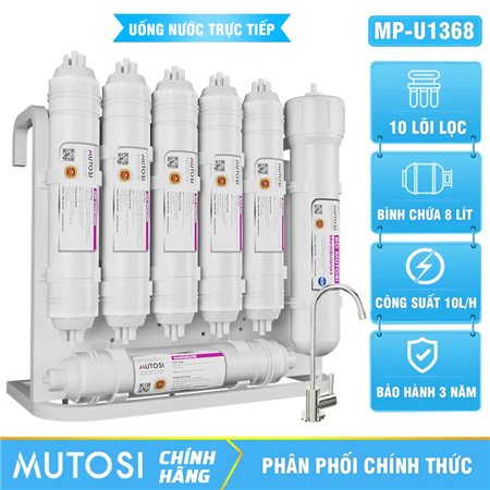 Máy lọc nước Mutosi MP-U1368 - 10 Lõi - Siêu Bền - Chuẩn uống Trực Tiếp