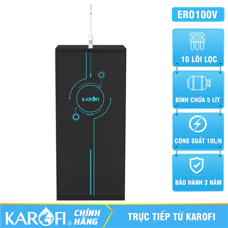 Máy lọc nước Karofi ERO100V - 10 Lõi Lọc - Mẫu Mới 2026