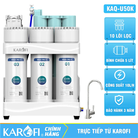 Máy lọc nước Karofi KAQ-U50K - 10 Lõi Giá Tốt Nhất 2026
