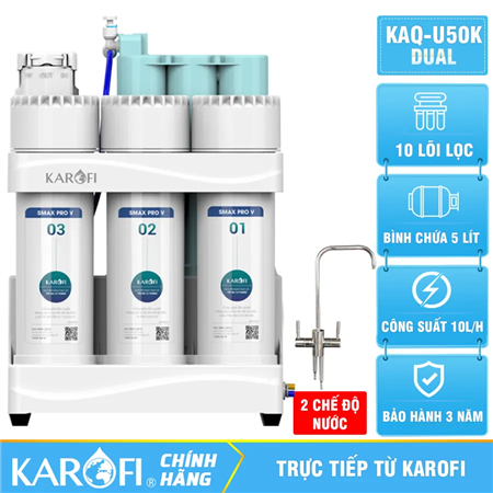 Máy lọc nước Karofi KAQ-U50K-DUAL - 2 Chế độ nước