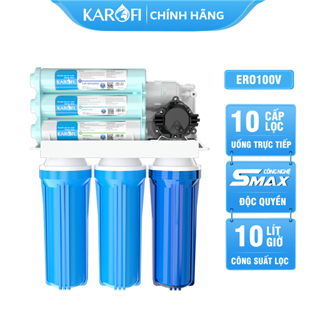 Máy lọc nước Karofi KT-ERO100V 10 Lõi - Mẫu Mới 2026