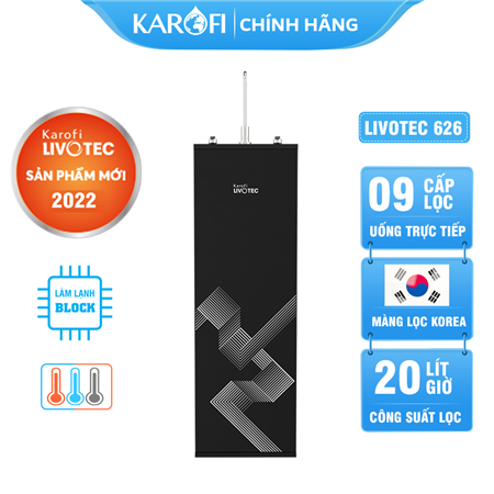 Máy lọc nước nóng lạnh Karofi Livotec 626