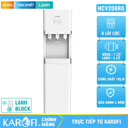 Cây nước nóng lạnh Karofi HCV208RO - Tích hợp bộ lọc RO
