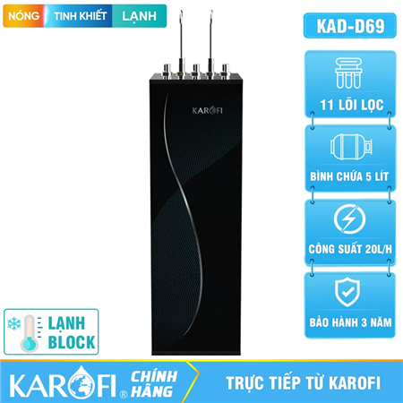Máy lọc nước nóng lạnh Karofi KAD-D69 - 11 LÕI