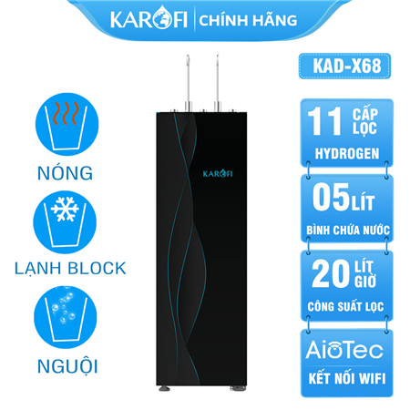 Máy lọc nước nóng lạnh Karofi KAD-X68 - 11 lõi Mẫu Mới 2026