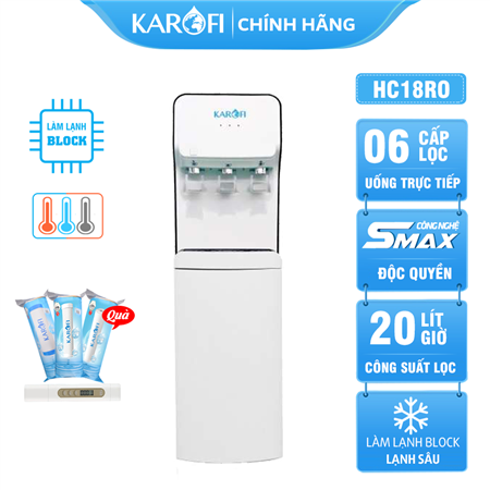 Máy lọc nước Nóng Lạnh Nguội Karofi HC18RO