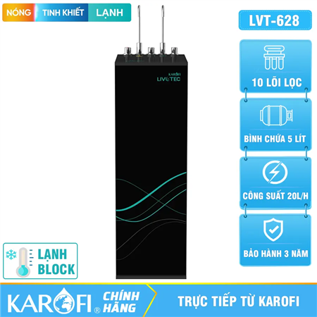 Máy lọc nước nóng lạnh Karofi Livotec 628S