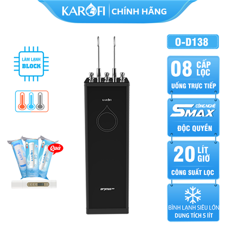 Máy lọc nước Karofi Optimus DUO O-D138  chức năng Nóng - Nguội - Lạnh