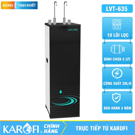 Máy lọc nước Karofi Livotec 635 - 10 Lõi - Nóng Nguội