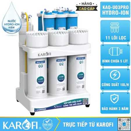 Mẫu 11 lõi Hydro-ion Kiềm cao cấp