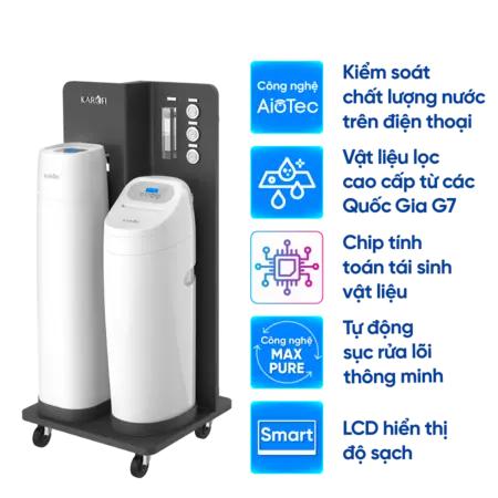 Máy lọc tổng biệt thự cao cấp Karofi WHF-E666+ - Bản Advance