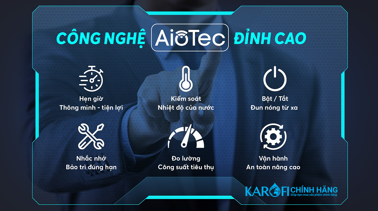 Bình nóng lạnh Karofi Thông Minh KBO-R205