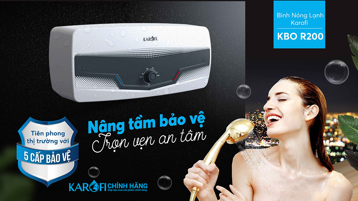 Bình nóng lạnh Karofi KBO-R200 20 lít
