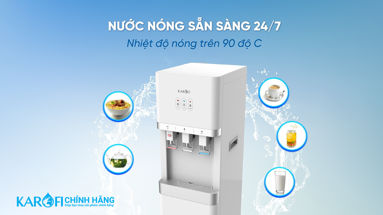Cây nước nóng lạnh Karofi HCV206