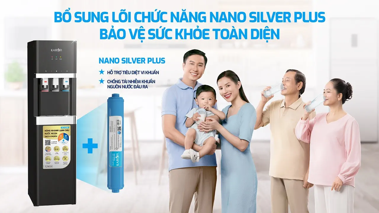 Cây nước nóng lạnh Karofi HCV208B