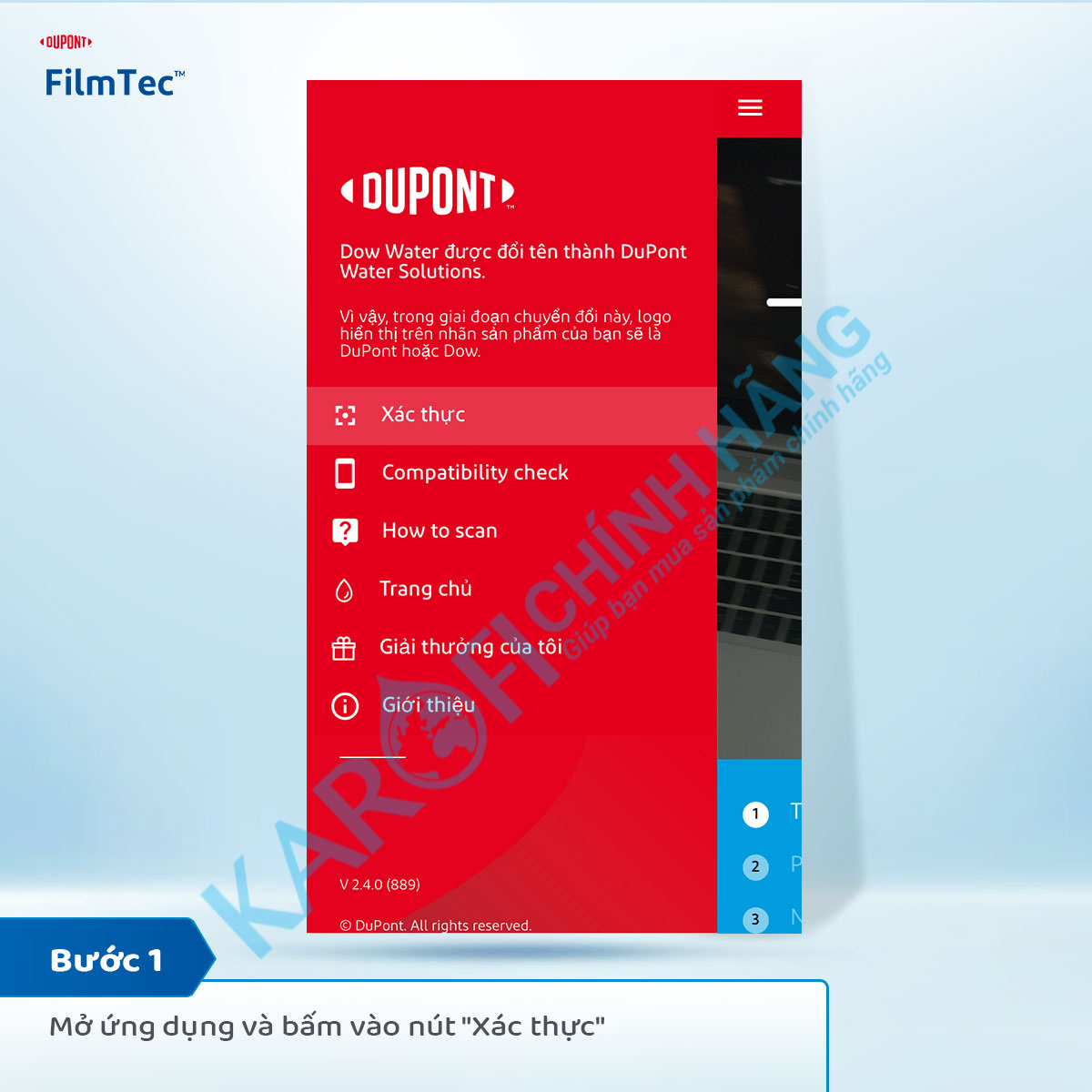 Kiểm tra Màng lọc RO Dupont Tw50-1812-50HR chính hãng