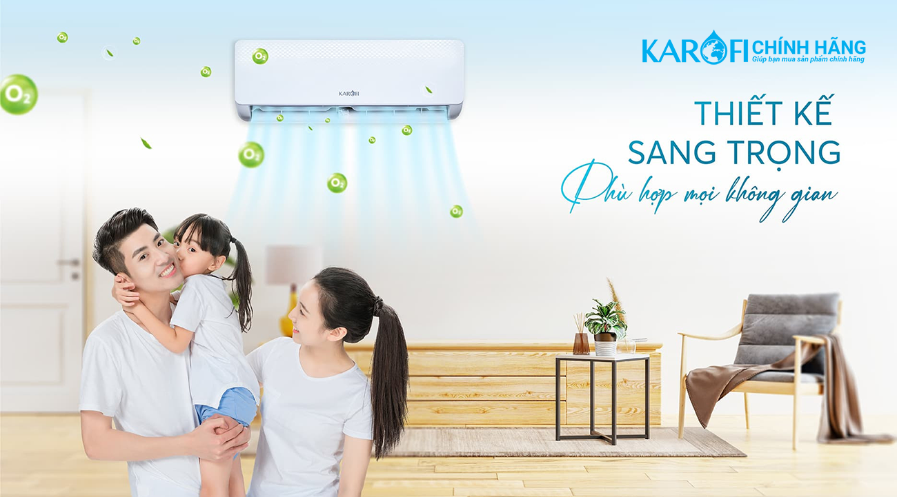 Điều hoà không khí Karofi 12000BTU KDC-WF12