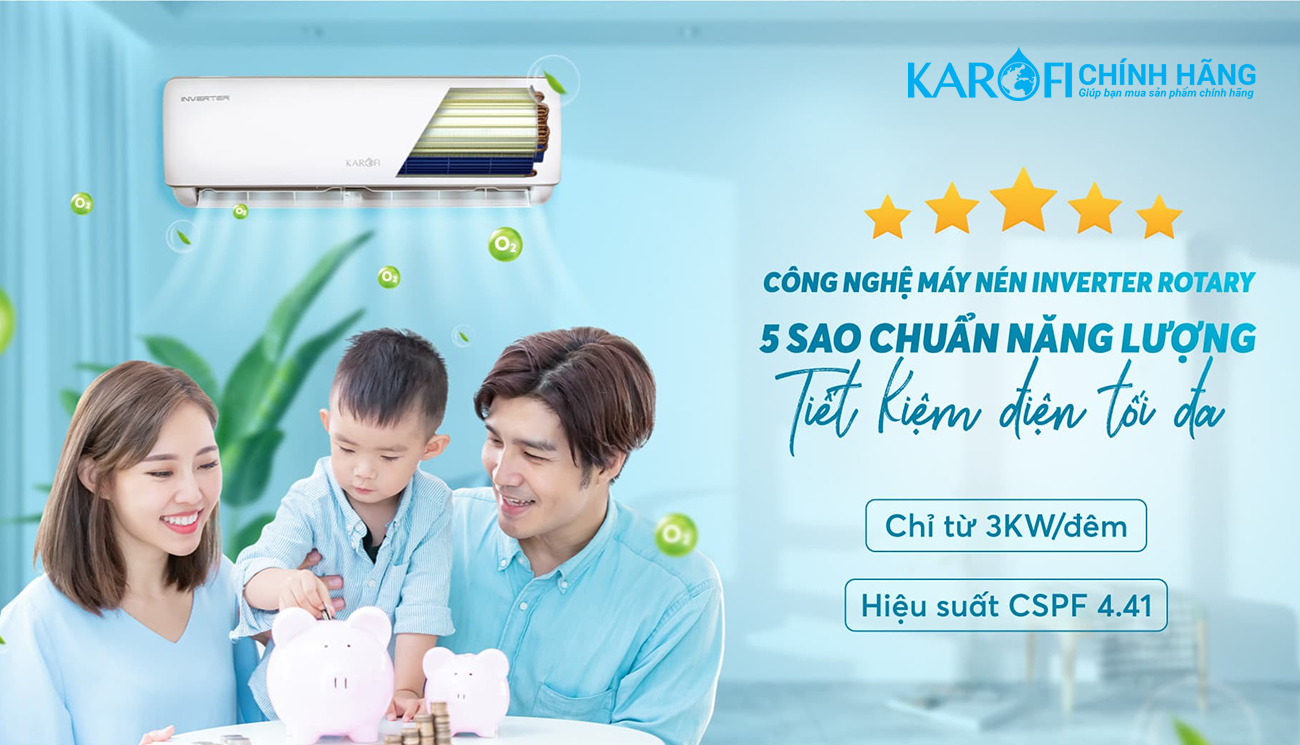 Điều hòa không khí Karofi 12000 BTU KDC-WI12
