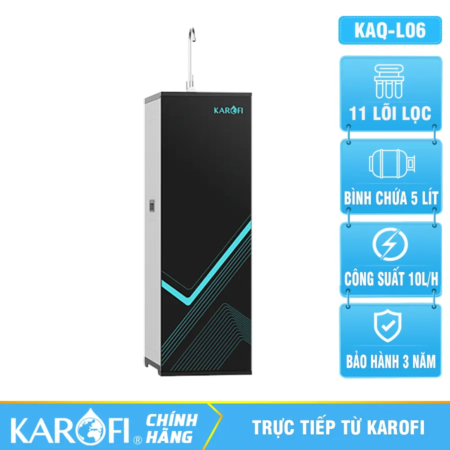 Máy lọc nước RO Karofi KAQ-L06 -11 lõi lọc