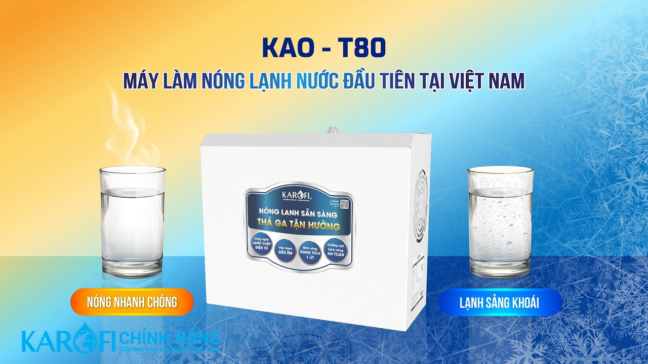 Máy làm nóng lạnh Karofi KAO-T80