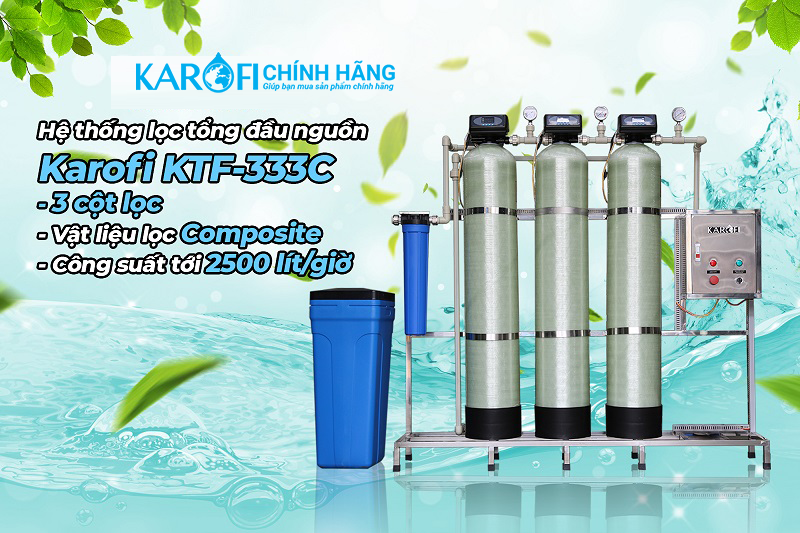 Máy lọc nước đầu nguồn Karofi KTF-333C - Cột FRP