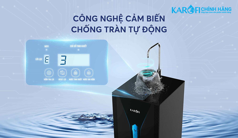 Máy lọc nước ion kiềm Karofi KAE-S65 