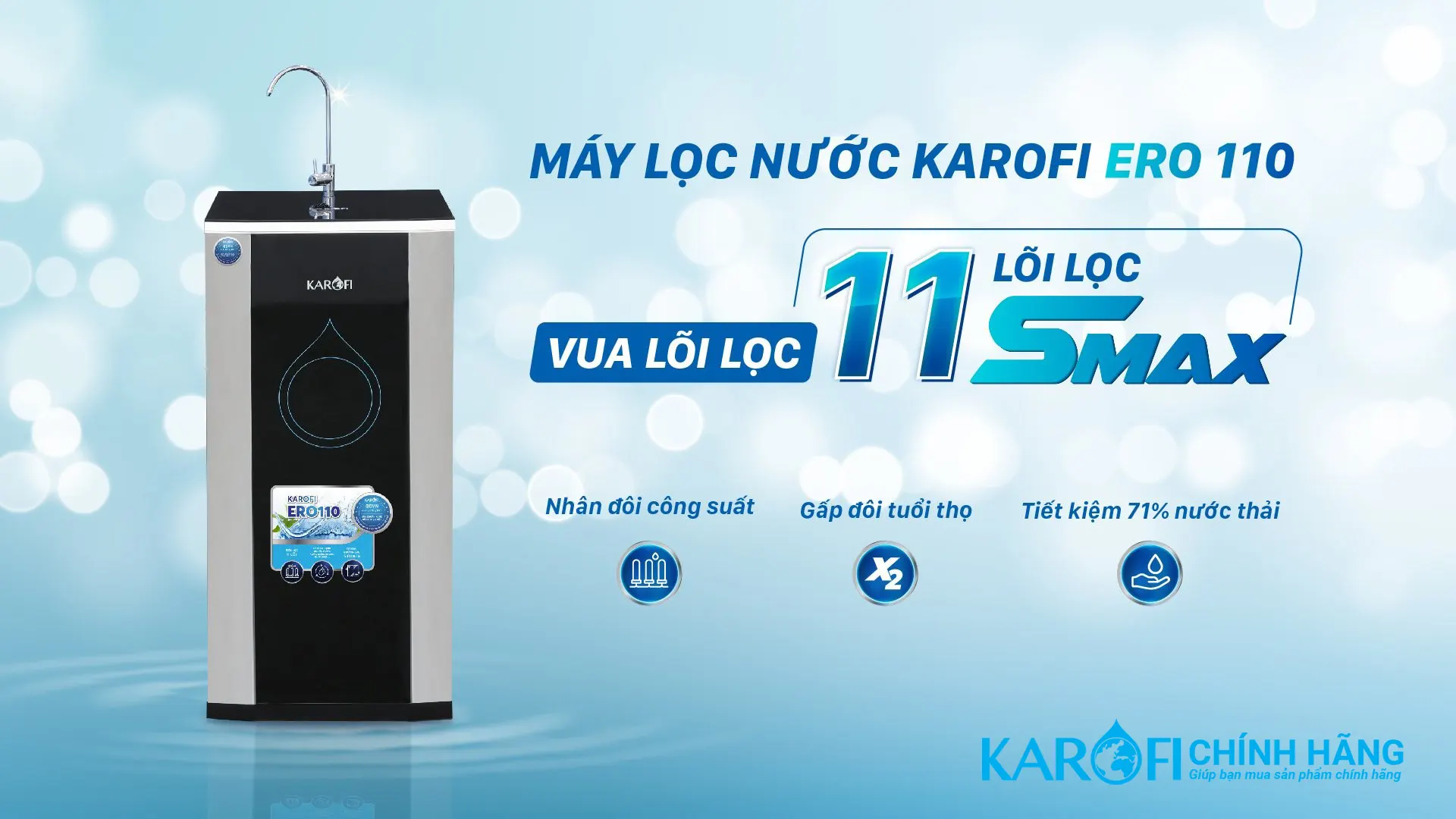 Máy lọc nước Karofi ERO110