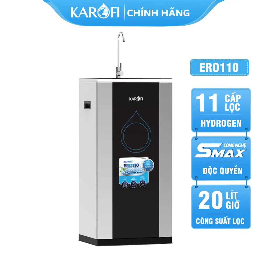 Máy lọc nước Karofi ERO110 - Chuyên Xử Lý Cặn Canxi