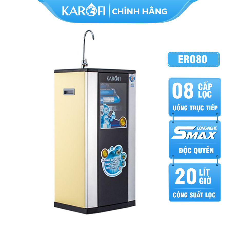 Máy lọc nước Karofi ERO80 8 lõi lọc