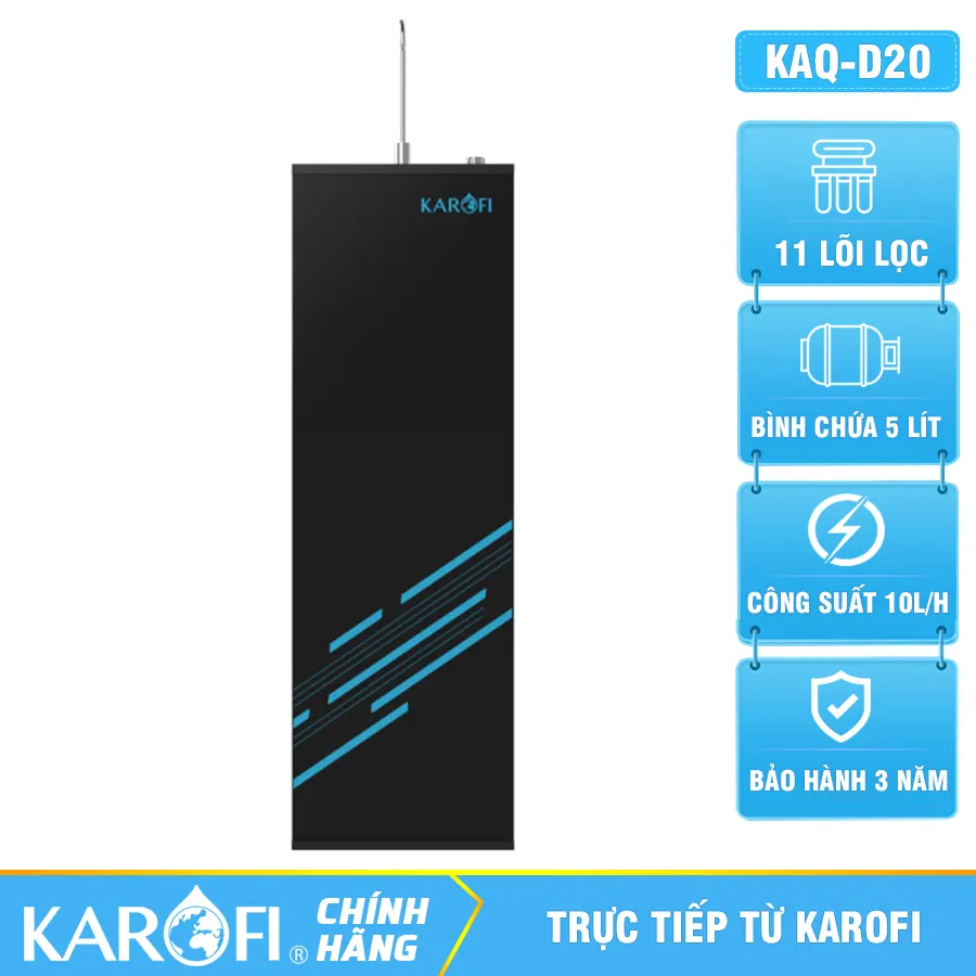 Máy lọc nước Karofi KAQ-D20 - 11 Lõi Mới Nhất 2026