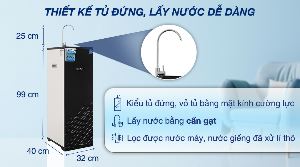 Máy lọc nước Karofi KAQ-X26