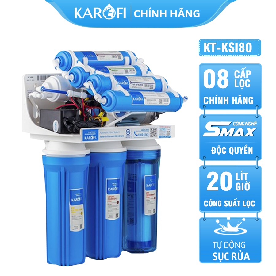 Máy lọc nước Karofi SRO KSI80 Không Vỏ