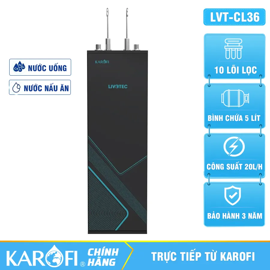 Máy lọc nước Karofi Livotec CL36 - 11 LÕI 