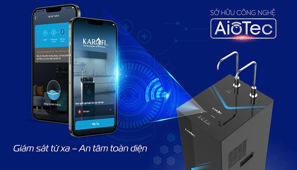 Máy lọc nước nóng lạnh Karofi KAD-N69