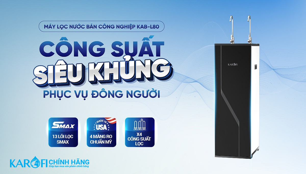 Máy lọc nước bán công nghiệp Karofi KAB-L80