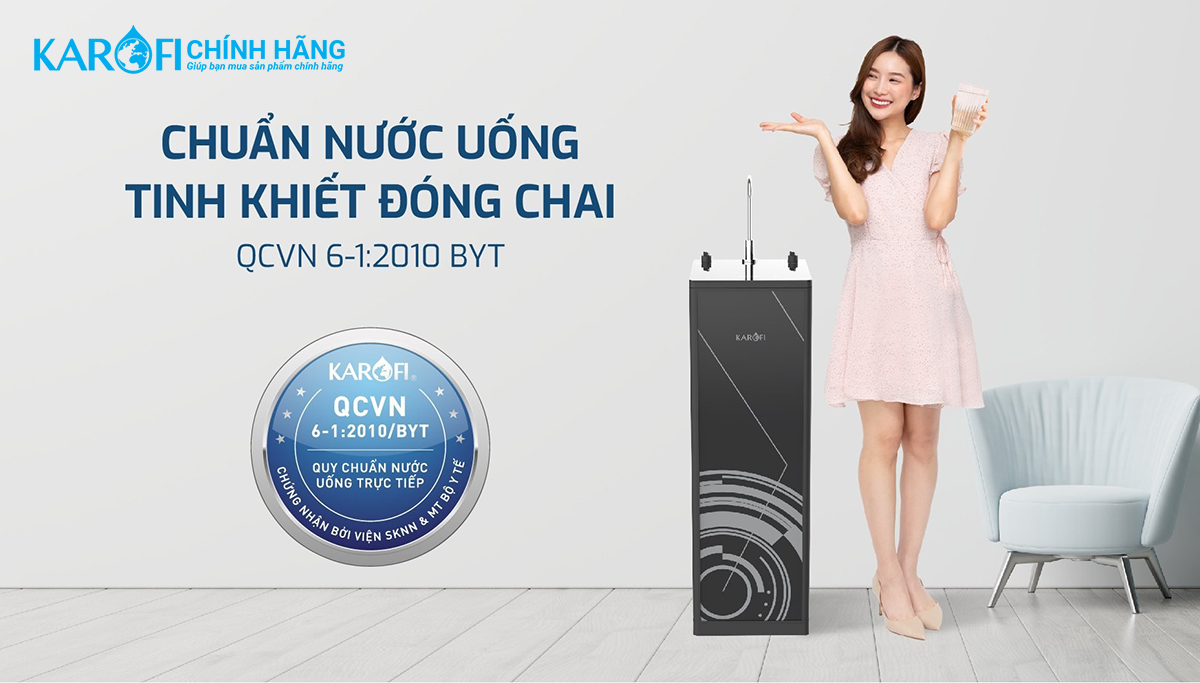Máy lọc nước nóng lạnh Karofi KAD-D66V