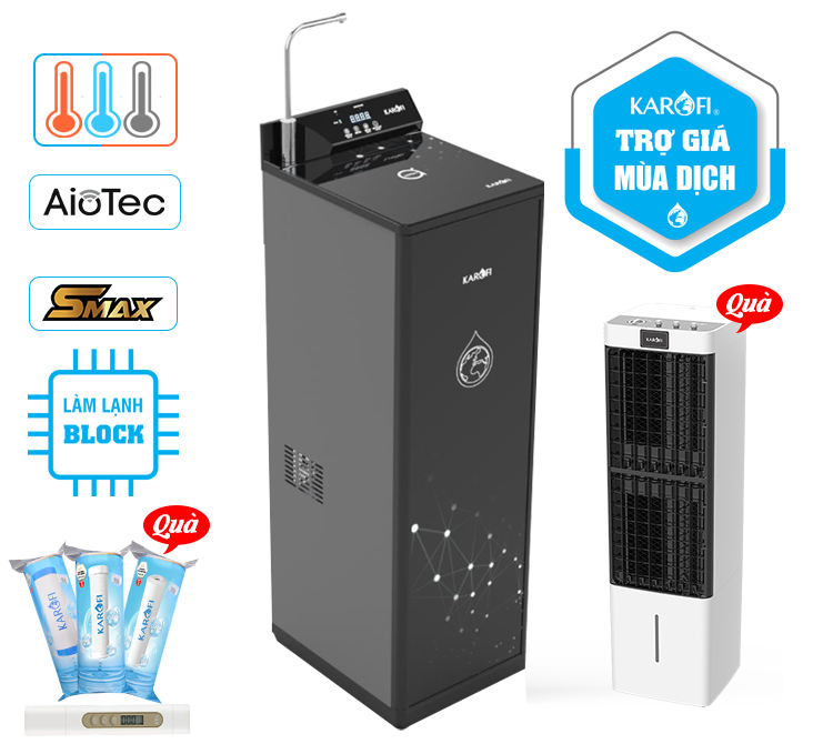 Máy lọc nước nóng lạnh Karofi KAD-D88