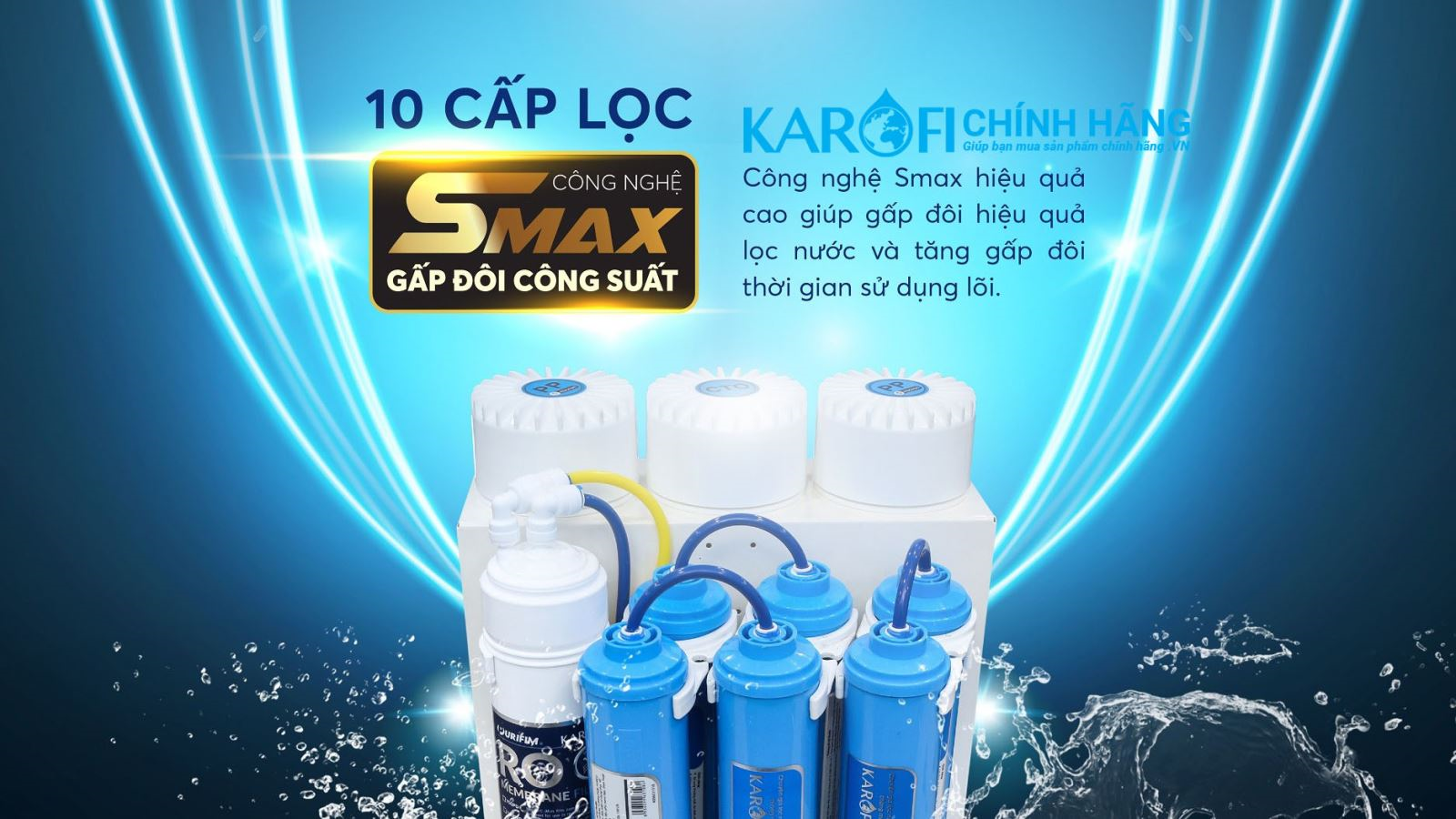 Máy lọc nước Karofi KAQ-U03