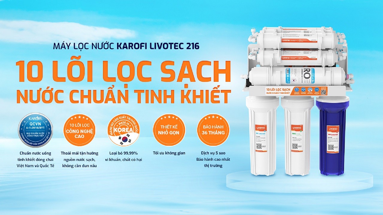 Máy lọc nước Karofi Livotec 216 