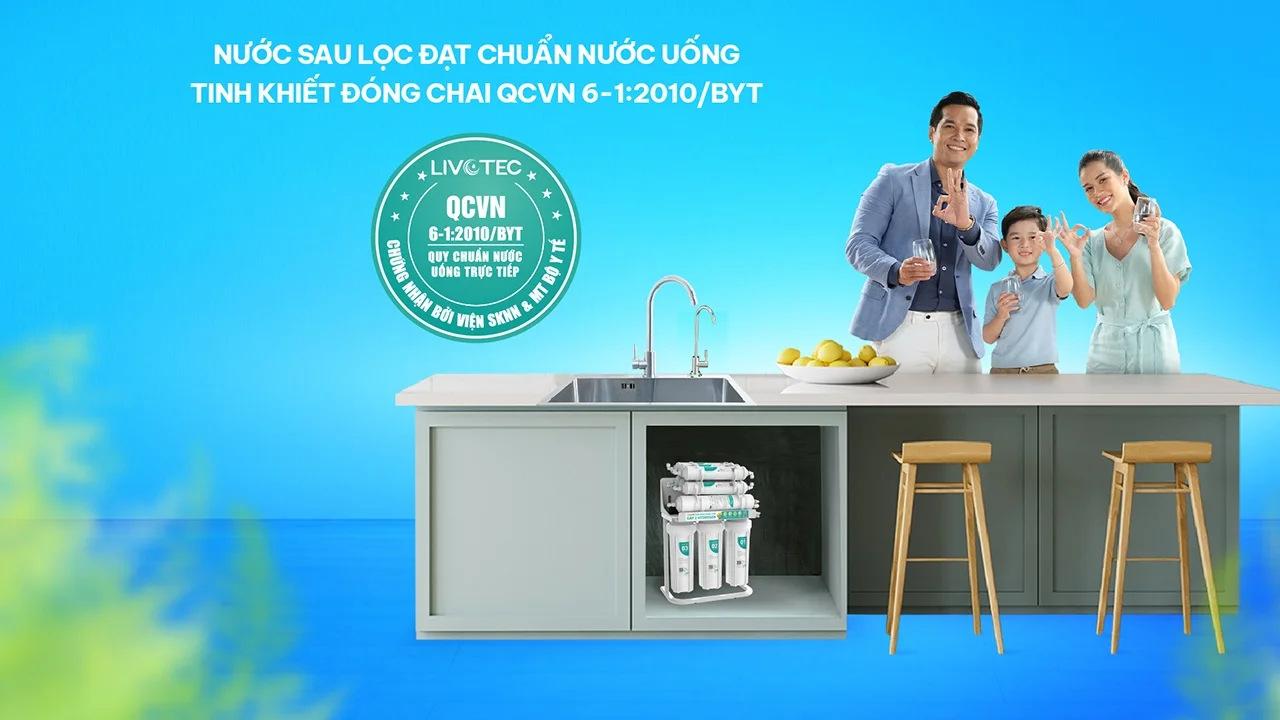 Nước đạt chuẩn uống trực tiếp Máy lọc nước Karofi Livotec 218